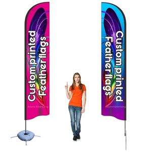 Banner Flags Beach Feather Swooper Blade Flag Banner Complete Set Advertise Promotion Sale Open Salon Cafe Shop Mall House Sport Custom Print 230627