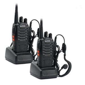 2 uds Baofeng 888s walk talk UV-5RA para Walkie Talkies escáner Radio Vhf Uhf 400-470 MHz banda Dual Cb Ham Radio dispositivo transceptor