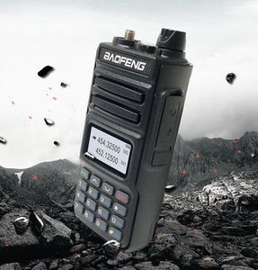 Baofeng BF-UV13 VHF UHF IP54 Talkie-walkie étanche 5 W 1500 mAh haute puissance double bande Vox FM analogique BFUV13 Mini radio FM SOS bidirectionnelle portable pour la randonnée en plein air