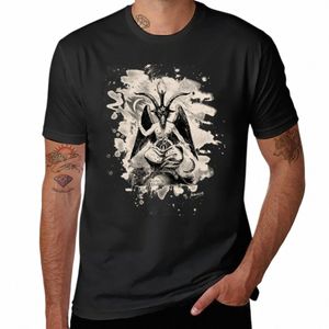 Baphomet - T-shirt blanc blanchi vêtements esthétiques séchage rapide uni T-shirt à manches courtes t-shirts hommes R4da #