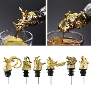 Bar Tools Alloyaddsile Wine Aerator Vertedor Caño Decantadores Tapones de elefante Decantador Botellas de licor Drop Delivery 2022 Smtw1