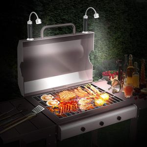 Barbacoa Parrilla Luz Magnética 360 Grados Ajustable Barbacoa Luz Resistente a la intemperie Parrilla al aire libre Luces Barbacoa Accesorios Jardín Picnic RRD7693