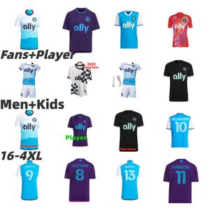 2024 2025 MLS Charlotte FC Jerseys de fútbol Fuchs Bender Ortiz 24/25 Hombres Camisa de fútbol para niños Home Carolina Away Purple Crown Jewel Copetti Dejaegere Vargas Player 16-4xl