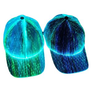 Casquettes de baseball Sports LED Éclairage Cap Mode Coloré Lumières Modifiables Chapeau Club Carnaval Glow Chapeaux Cadeau De Noël Cadeau Personnalisé