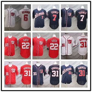Baseball Jerseys New Washington National Team Jersey Sportswear 22 # 31 Fan Elite T-shirt Loose Men