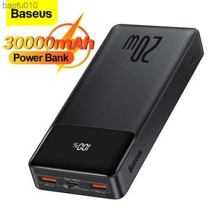 Baseus 30000mAh Power Bank PD 20W Portable Charging External Battery Charger Pack 20000mAh Powerbank For iPhone Xiaomi PoverBank L230712
