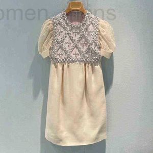 Basic Casual Robes designer automne nouvelle robe Fren or fling hvy industrie diond clouté clou d magnifique 6SSI