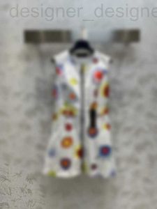 Robes décontractées de base Designer Marque de luxe Tournesol Dessin animé Robe en denim imprimée pour femmes Été Sexy Robes longues Mode Poche Patchwork Jupe Filles 881