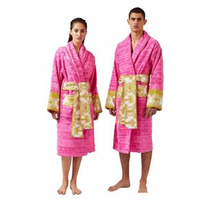 Robes décontractées de base Hommes de luxe classique coton peignoir hommes et femmes marque vêtements de nuit kimono chaud robes de bain vêtements de maison unisexe chauve-souris de haute qualité en gros