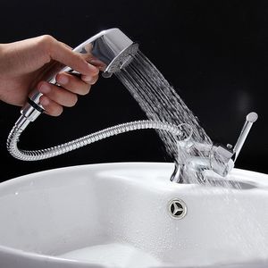 Laiton cuivre haute qualité bassin évier robinet retirer bassin wate robinet cuivre eau mélangeur salle de bain poli Chrome évier robinet BF088