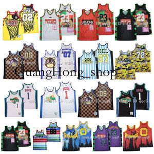 Camisetas de baloncesto NOTORIOUS B.I.G.BIGGIE SMALLS 72 BAD BOY MTV 81 ROCK ROLL SOBRE EL RIM 02 TUPAC MARTIN MARTY MAR PAYNE 23 CHUCKY 88 Raro