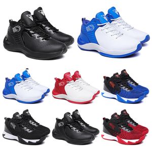 Chaussures de basket-ball hommes Chaussures Noir Blanc Bleu Rouge Hommes Baskets Jogging Marche Respirant Sport Baskets 40-44 Style 11 en gros