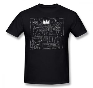 Camiseta Basquiat de JEAN MICHEL BASQUIAT BEAT BOP ALBUM FAN ART, camiseta 100 algodón de talla grande, divertida camiseta de moda 6906066
