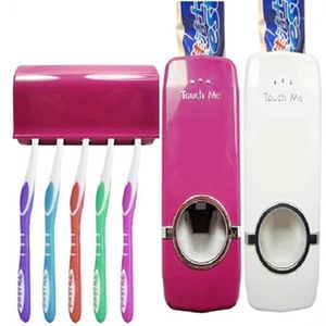 Ensemble d'accessoires de bain distributeur automatique de dentifrice porte-brosse à dents ensembles famille articles ménagers accessoires de salle de bain produits1