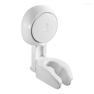 Ensemble d'accessoires de bain Support de pomme de douche amovible sans poinçon pour support de baguette portable dans la salle de bain Facile à installer Angle réglable sans perceuse
