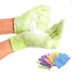 Cepillos de baño para pelar guante exfoliante guante de ducha guantes para fregar resistencia masaje corporal esponja lavar la piel hidratante espuma de SPA