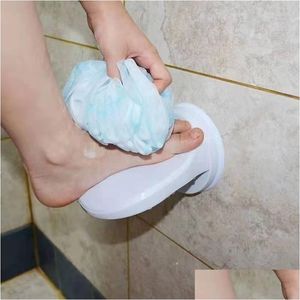 Bath Mats Bath Mats Bathroom Shower Foot Rest Shaving Leg Step Aid Grip Holder Pedal Suction Cup Non Slip Wash Feet 230530 Drop Delive Dhsra