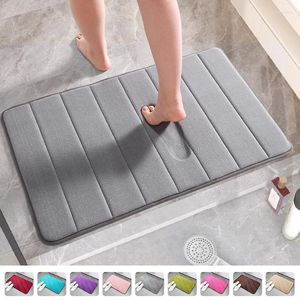 Tapis de bain très absorbant, antidérapant, pour salle de bain, en mousse à mémoire de forme, pour chambre à coucher, toilettes, douche, décoration de maison