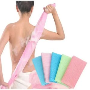 Outils de bain accessoires de beauté exfoliant le linge en tissu serviette de douche japonaise Polissage en nylon et épurateur de corps Q240430