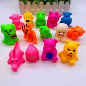 Bath Toys 6pcs/Pack Cute Lovely Baby Kids Squeaky Rubber animal Bath Toys Children Water Swimming Fun Playing Toy for born Boys Girls 230923