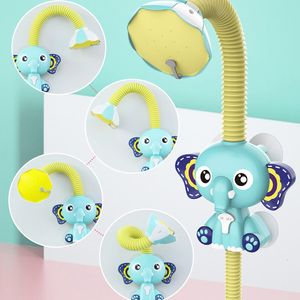 Bath Toys Bath Toys Baby Water Game Elephant Model Faucet Shower Electric Water Spray Toy For Kids Swimming Bathroom Baby Toys 230923