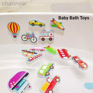 Jouets de bain autocollants pour chambre d'enfants, puzzles cognitifs éducatifs pour bébés, mousse flottante pour baignoire