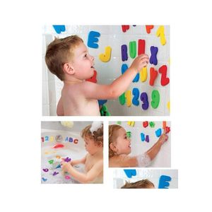 Jouets de bain Nouveau bain d'eau pâte alphanumérique éducatif pour enfants jouet bébé enfants Rarly apprentissage jeu amusant livraison directe maternité Dhji7