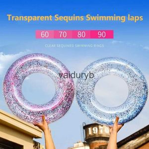 Jouets de bain flash transparent piscine flottante cercle flottant adulte tube gonflable des garçons et filles accessoires de divertissement d'eau CIR H240308