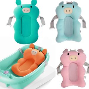 Baignoires Sièges Born Coussin de bain Coussin de sécurité pour baignoire pour bébé Siège de douche pour bébé Tapis de soutien de sécurité portable Pliable Doux Antidérapant Rapide