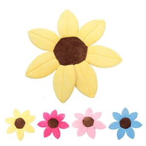 Baignoires Sièges Portable Tournesol Bébé Bain Tête Soutien Doux Peau Courte Éponge En Peluche Blooming pour Salle De Douche 230718