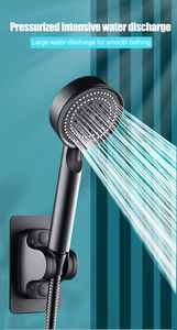 Cabezal de ducha de baño de alta presión con 5 funciones, ducha de mano, materiales de construcción, decoración del hogar, plástico ABS