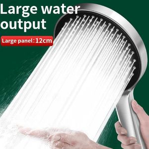 Cabezales de ducha para baño Paquete de ducha de mano presurizada para baño Accesorios Boquilla de ducha Salida de agua grande 5 modelos Adaptación universalL2403