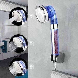 Pommeaux de douche de salle de bains Composants de tête de pulvérisation à haute pression à haute pression pour filtre à chlore ionique de qualité supérieure à 3 modes Livraison directe à domicile Dhbxs