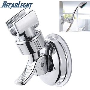 Bathroom Shower Heads Universal Adjustable Hand Shower Holder Suction Cup Holder Full Plating Shower Rail Head Holder Bathroom Bracket Stable Rotation 230518