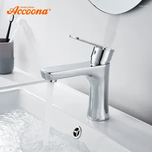 Grifos de fregadero de baño Accoona Classic Chrome Bathtub Faucet Mural Made Hom Handheld Shower Head A9064