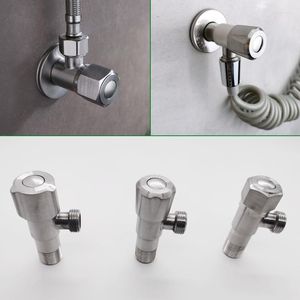 Robinets d'évier de salle de bains Connecteur de tuyau flexible de valve d'ange d'acier inoxydable balayé pour le shunt de bassin ou de cuisine