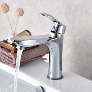 Bathroom Sink Faucets European Chrome Basin Faucet Deck Installation Single Handle Cold And Water Mixer Tap Suitable For Els Homes