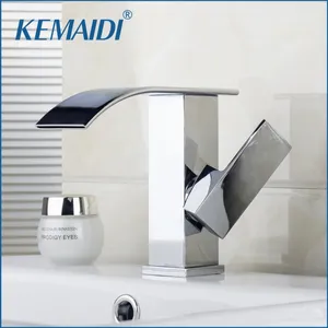 Robinets de lavabo de salle de bain kemaidi ru mélangeur bassin robinets de robinet Construction immobilier chrome chrome fout de manche simple