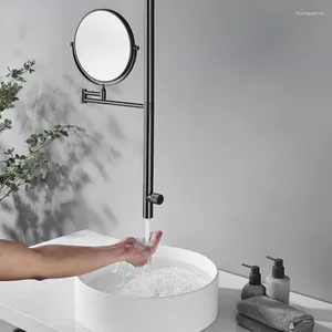 Robinets de lavabo de salle de bains Robinet de lavabo de cascade en cuivre complet de luxe monté au plafond pour l'eau froide avec un design artistique