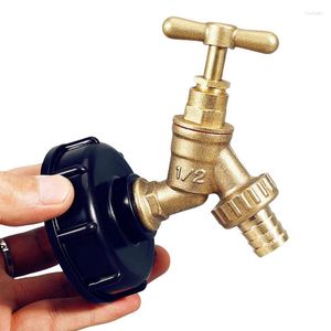 Grifos de lavabo de baño Grifo de agua de latón con espita de barril de lluvia para tanques, bañeras, piscinas, válvula de bola con ajuste de mamparo