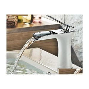 Robinets de lavabo de salle de bain Waterfall Brass Vanity Robinet Chrome Basin Basin Tap 83008 Drop livraison Home Garden Showers ACCS DH7WF DHH9N