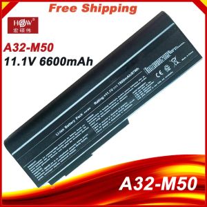 Batteries 6600mAh Batterie d'ordinateur portable pour ASUS N53 A32 M50 M50S N53S N53SV A32M50 A32N61 A32X64 A33M50