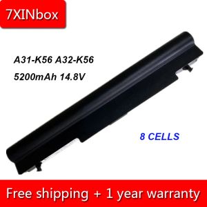 Batteries 7xinbox 8cell 5200mAH 14.8V A31K56 A32K56 A41K56 A42K56 Batterie d'ordinateur portable pour ASUS A46 A56 E46 K46 K56 R405 R505 S40 S46 S550