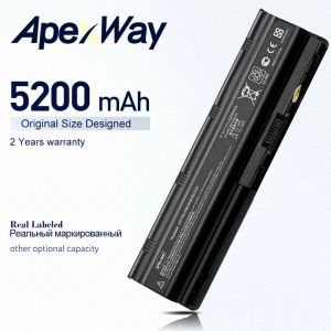 Batteries APEXWAY 10.8V 5200mAH 593554001 593553001 MU06 Batterie d'ordinateur portable pour HP 2000 Notebook CQ56 CQ32 CQ42 G62 G72 G56 MU09