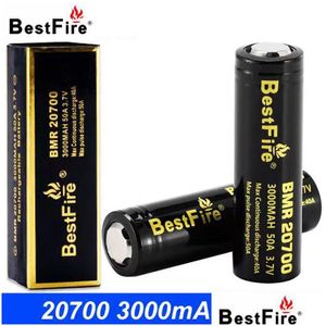 Batteries Authentique Fire 20700 Batterie ICR 3000Mah Charge Lithum 50A IMR Rechargeable Drop Delivery Chargeur Electronique Dhswn