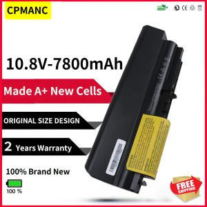 Batteries CPMANC 9 cellules Batterie d'ordinateur portable pour Lenovo Thinkpad R61 T61 R61i R61E R400 T400 T61P T61U (14 pouces de large) Livraison gratuite