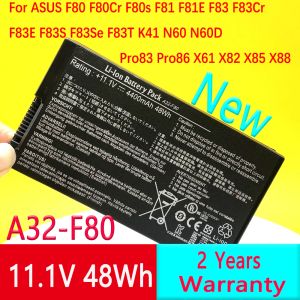 Batteries pour ASUS A32F80 F80Q F80L F80M F81 F81SE X82SE F83 F50S X61 X61W X61S X61GX X61SL X61Z X61SL X61Z X82L