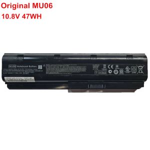 Batteries authentiques Nouvelles 593554001 593553001 MU06 Batterie d'ordinateur portable pour HP 2000 Notebook CQ56 CQ32 CQ42 G62 G72 G56 MU09 10.8v 47Wh