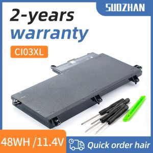 Batteries SUOZHAN CI03XL 48Wh Batters pour ordinateur portable pour HP Probook 640 645 650 655 G2 EliteBook 820 G3 Batterie Liion rechargeable