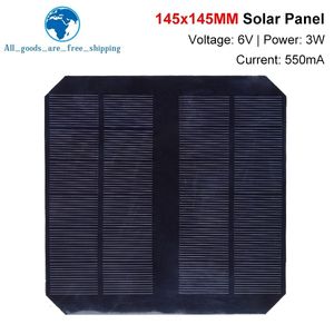 Baterías TZT 6V 550mA 33W Panel solar policristalino 145145MM Mini Sunpower System DIY para batería Cargador de teléfono celular 230715